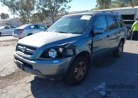 2005 Honda Pilot Ex-L z USA, uszkodzony, nr VIN 2HKYF18645H568567